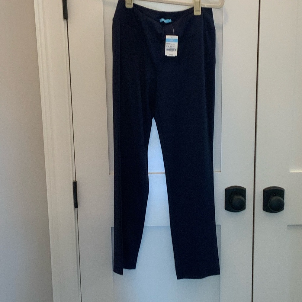 J. McLaughlin Navy Blue Newport Wide Waistband Capri Size XS NEW w/Tags